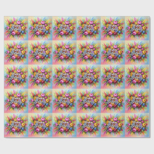 Herzlichen Glückwunsch zum Geburtstag Geschenkpapier