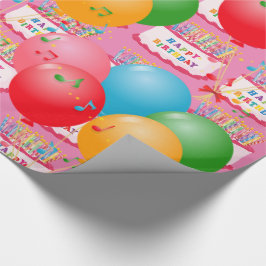 Herzlichen Glückwunsch zum Geburtstag! Geschenkpapier