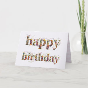 Herzlichen Glückwunsch zum Geburtstag, Gestaltung  Karte