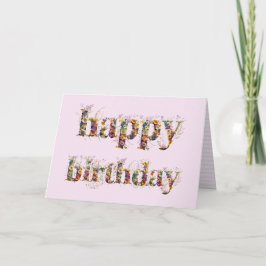 Herzlichen Glückwunsch zum Geburtstag, Gestaltung  Karte