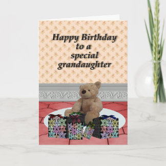 Herzlichen Glückwunsch zum Geburtstag Grandaughter Karte