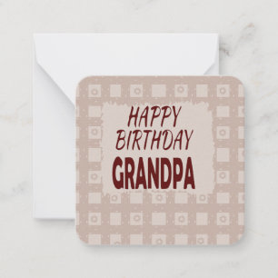 Herzlichen Glückwunsch zum Geburtstag Grandpa: Mitteilungskarte