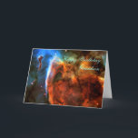 Herzlichen Glückwunsch zum Geburtstag Grandson - K Karte<br><div class="desc">Galaxien, Sterne und Nebulae Serie Details einer geheimnisvollen, komplexen Struktur innerhalb des Carina Nebula (NGC 3372) werden durch dieses Bild des "Keyhole Nebula" aufgedeckt, das mit dem Hubble-Weltraumteleskop erhalten wurde. Das Bild ist eine Montage, die aus vier verschiedenen Teleskopspitzen vom April 1999 mit Hubble's Wide Field Planetary Camera 2 zusammengesetzt...</div>