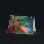 Herzlichen Glückwunsch zum Geburtstag Grandson - S Karte<br><div class="desc">Galaxien, Sterne und Nebeln-Reihe Das Zentrum des Schwanennebels, oder M17, ein Brutgebiet von neu geborenen Sternen, umhüllt von farbenfrohen Gasdecken und in eine riesige kalte, dunkle Wasserstoffwolke eingeklemmt. Dieses atemberaubende Bild wurde von der neu installierten Advanced Camera for Surveys (ACS) an Bord des NASA/ESA Hubble Weltraumteleskops aufgenommen. Die Region des...</div>