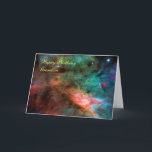 Herzlichen Glückwunsch zum Geburtstag Grandson - S Karte<br><div class="desc">Galaxien, Sterne und Nebeln-Reihe Das Zentrum des Schwanennebels, oder M17, ein Brutgebiet von neu geborenen Sternen, umhüllt von farbenfrohen Gasdecken und in eine riesige kalte, dunkle Wasserstoffwolke eingeklemmt. Dieses atemberaubende Bild wurde von der neu installierten Advanced Camera for Surveys (ACS) an Bord des NASA/ESA Hubble Weltraumteleskops aufgenommen. Die Region des...</div>