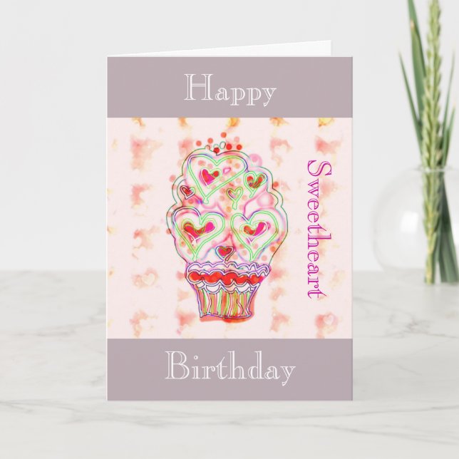 Herzlichen Glückwunsch zum Geburtstag - Grußkarte Karte (Vorderseite)