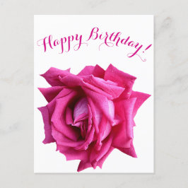 Herzlichen Glückwunsch zum Geburtstag hübsche Rosa Postkarte