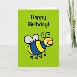Herzlichen Glückwunsch zum Geburtstag (Hummel) Karte