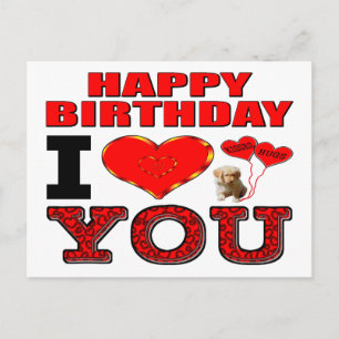 Herzlichen Glückwunsch zum Geburtstag I Liebe Postkarte