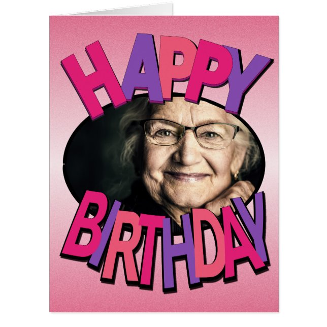 Herzlichen Glückwunsch zum Geburtstag, Ihr Foto Gr (Vorderseite)