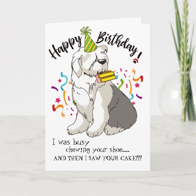 Herzlichen Glückwunsch zum Geburtstag Ihres alten  Karte (Vorderseite)