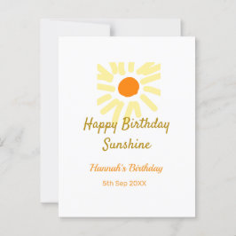 Herzlichen Glückwunsch zum Geburtstag in der Sonne Postkarte