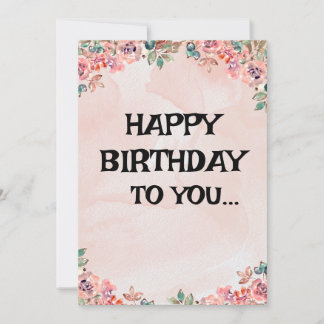 Herzlichen Glückwunsch zum Geburtstag - individuel Einladung