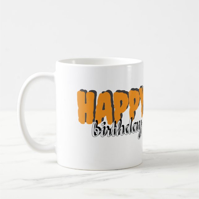 Herzlichen Glückwunsch zum Geburtstag Kaffee Tasse (Links)