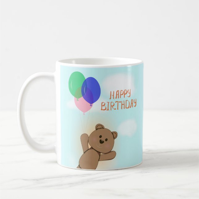 Herzlichen Glückwunsch zum Geburtstag Kaffeetasse (Links)