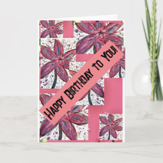 Herzlichen Glückwunsch zum Geburtstag! Karte