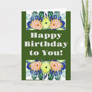 Herzlichen Glückwunsch zum Geburtstag! Karte