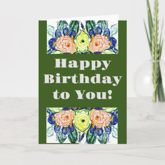 Herzlichen Glückwunsch zum Geburtstag! Karte