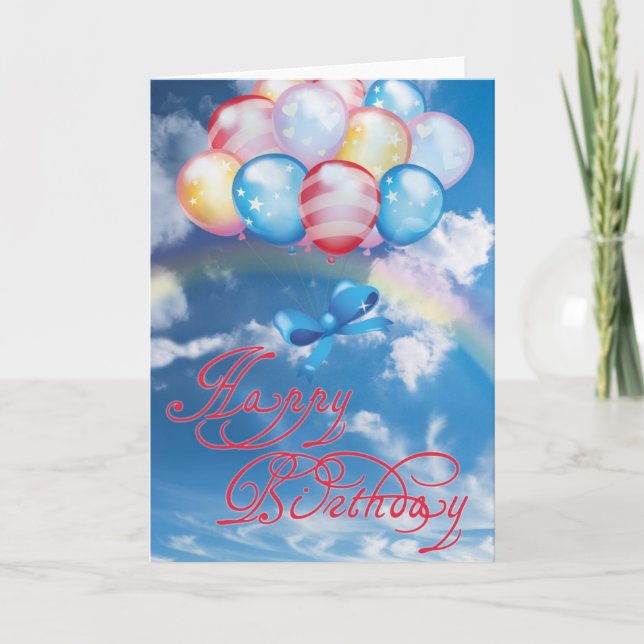 Herzlichen Glückwunsch zum Geburtstag Karte (Vorderseite)
