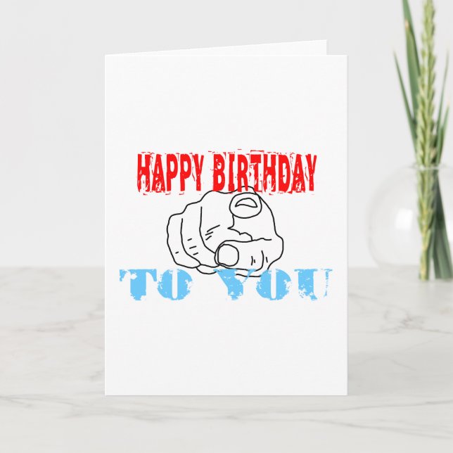 Herzlichen Glückwunsch zum Geburtstag! Karte (Vorderseite)