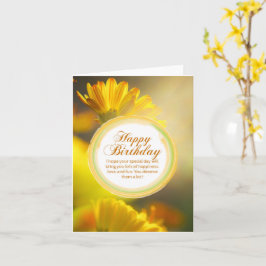 Herzlichen Glückwunsch zum Geburtstag Karte