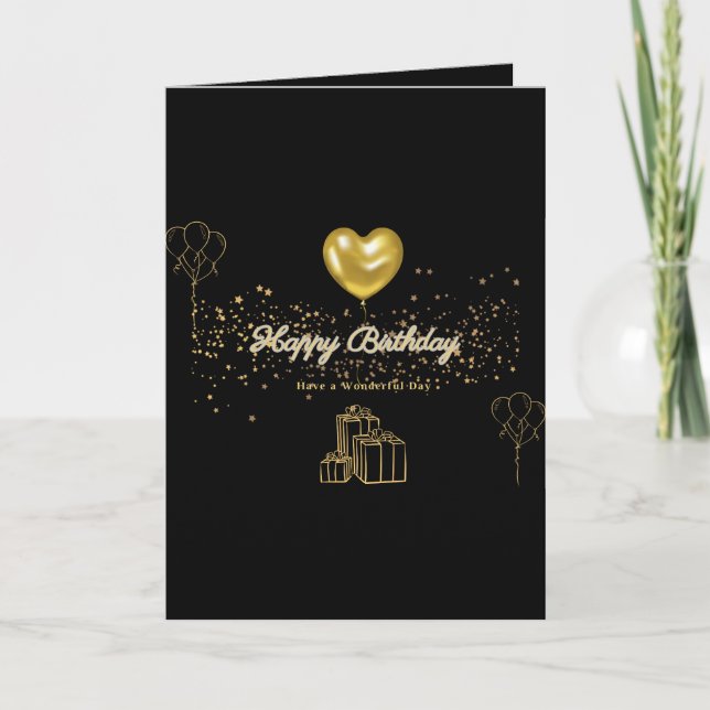Herzlichen Glückwunsch zum Geburtstag Karte (Vorderseite)