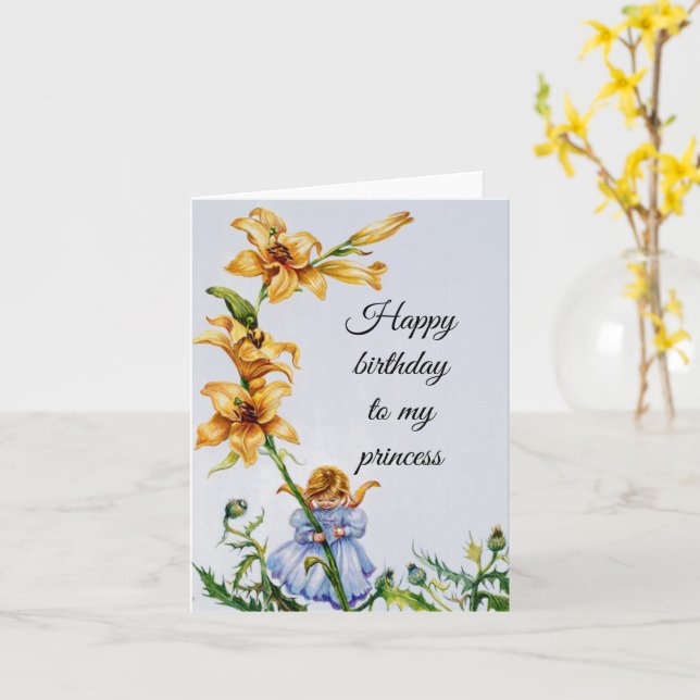 Herzlichen Glückwunsch zum Geburtstag Karte (Gelbe Blume)