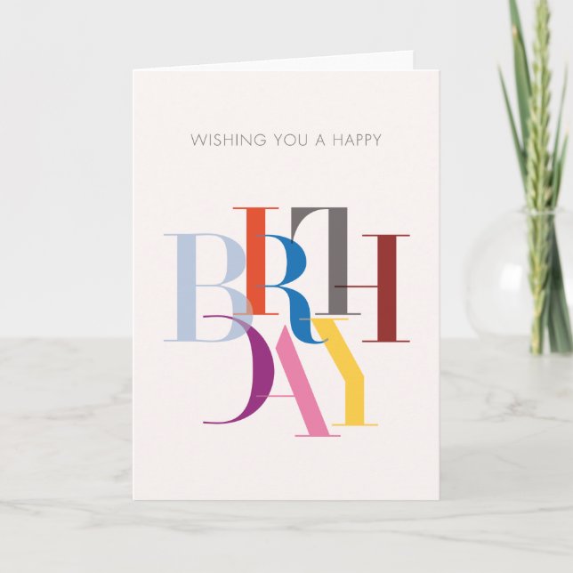Herzlichen Glückwunsch zum Geburtstag Karte (Vorderseite)