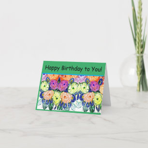 Herzlichen Glückwunsch zum Geburtstag! Karte