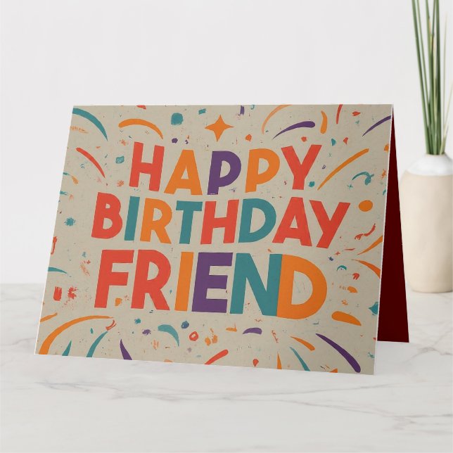 Herzlichen Glückwunsch zum Geburtstag Karte (Vorderseite)