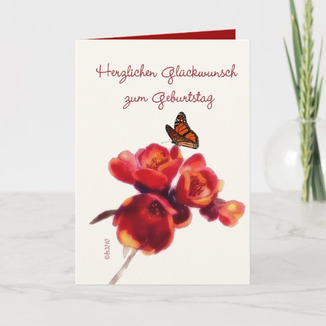 herzlichen Glückwunsch zum Geburtstag Karte (Vorderseite)