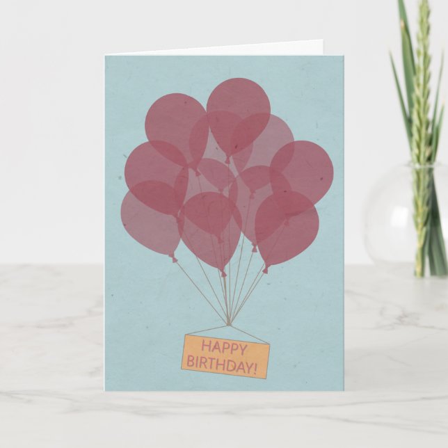 Herzlichen Glückwunsch zum Geburtstag Karte (Vorderseite)