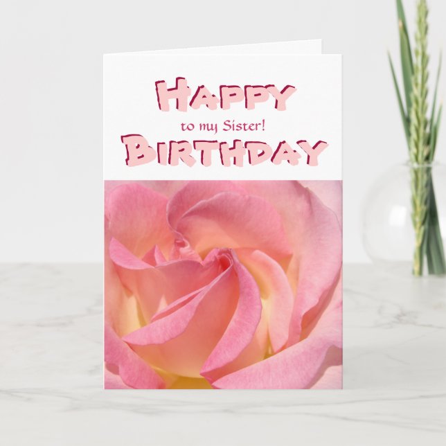 Herzlichen Glückwunsch zum Geburtstag! Karten Rosa (Vorderseite)