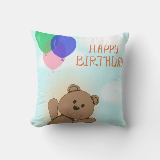 Herzlichen Glückwunsch zum Geburtstag Kissen (Vorderseite)