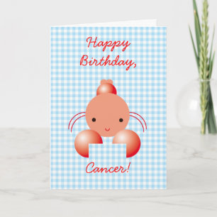Herzlichen Glückwunsch zum Geburtstag, Krebs! Karte
