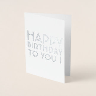 Herzlichen Glückwunsch zum Geburtstag! Leerseite Folienkarte