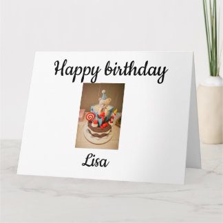 Herzlichen Glückwunsch zum Geburtstag Lisa Karte