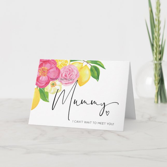 Herzlichen Glückwunsch zum Geburtstag Mama zum Bab Karte (Vorderseite)