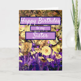 Herzlichen Glückwunsch zum Geburtstag meiner Schwe Karte