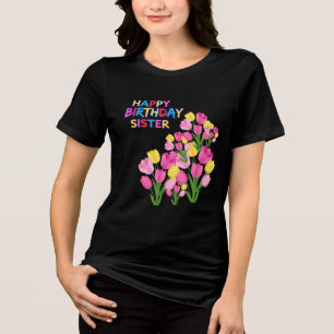 Herzlichen Glückwunsch zum Geburtstag meiner Schwe Tri-Blend Shirt