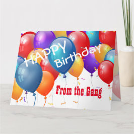 Herzlichen Glückwunsch zum Geburtstag mit Balloons Karte
