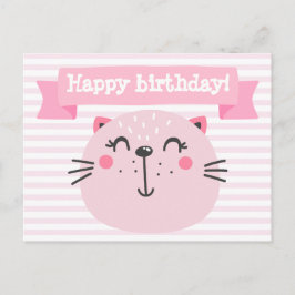 Herzlichen Glückwunsch zum Geburtstag! Niedlich Pi Ankündigungspostkarte