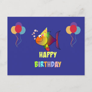 Herzlichen Glückwunsch zum Geburtstag, niedlicher  Postkarte