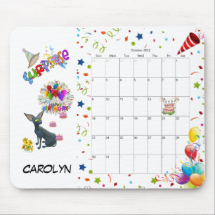 Herzlichen Glückwunsch zum Geburtstag Oktober 2022 Mousepad