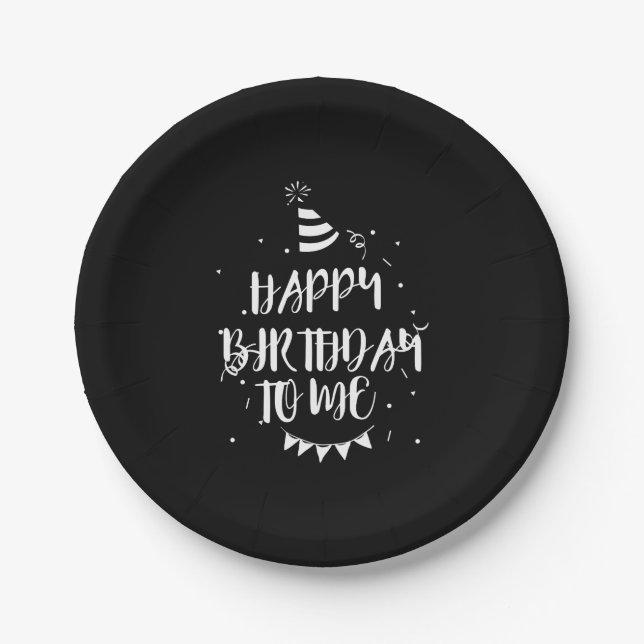 Herzlichen Glückwunsch zum Geburtstag Pappteller (Vorderseite)