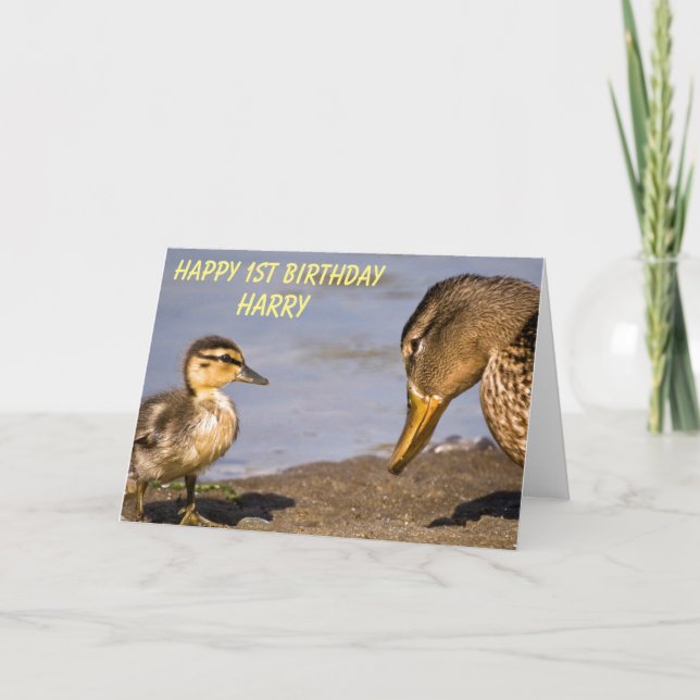 Herzlichen Glückwunsch zum Geburtstag, Personalisi Karte (Vorderseite)