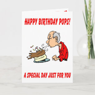 Herzlichen Glückwunsch zum Geburtstag Pop! Karte