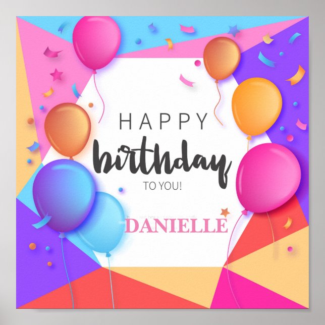 Herzlichen Glückwunsch zum Geburtstag! Poster (Vorne)