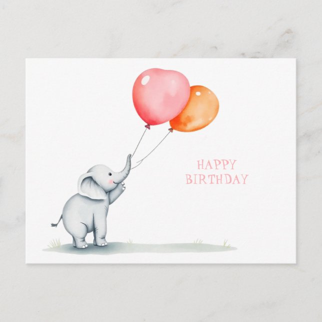 Herzlichen Glückwunsch zum Geburtstag. Postkarte (Vorderseite)