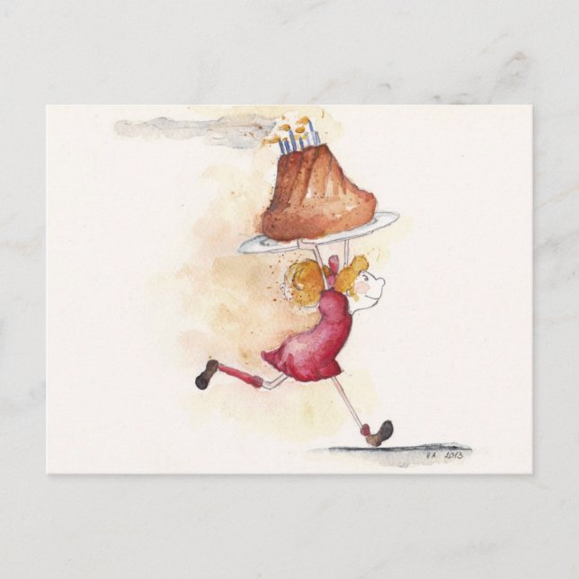 Herzlichen Glückwunsch zum Geburtstag Postkarte (Vorderseite)